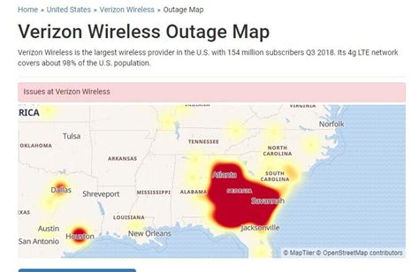 Sep 6, 2023 · Nearly 20,000 Verizon users reported phone service outages the afternoon Sept. 6 on internet forums. From Associated Press. Verizon users across Georgia and Alabama reported data outages and ... 